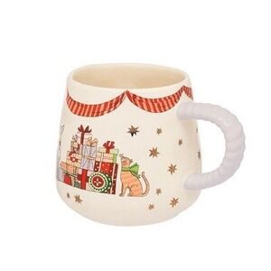 NEW Cath Kidston Christmas Presents Cat Dog Twisted Handle Billie Coffee Tea Mug